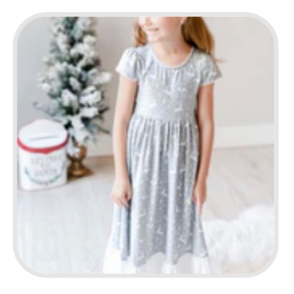 NWT Cheeky Plum 3T Loungewear Gown Reindeer Games Holiday - Picture 3 of 12